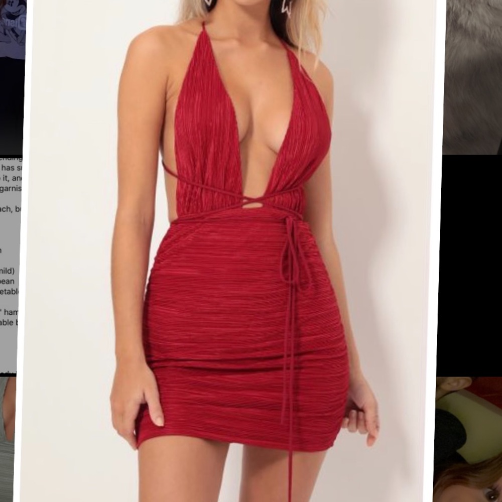 Red Lucy in the sky dress